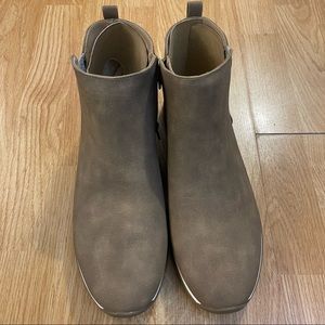 Women's Lucky Brand Devvo Bootie, Size 11 M - Brown